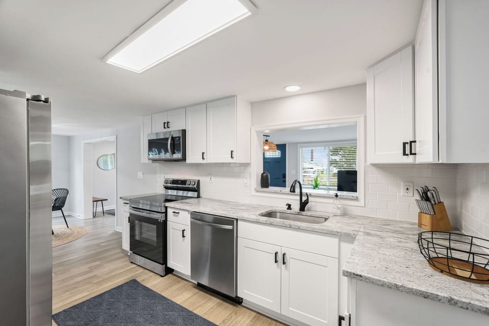 Fully stocked kitchen
