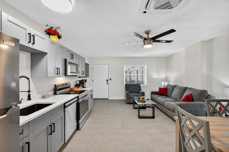 Fully renovated interior w/ clean lines, modern finishes, and a fresh, welcoming vibe.