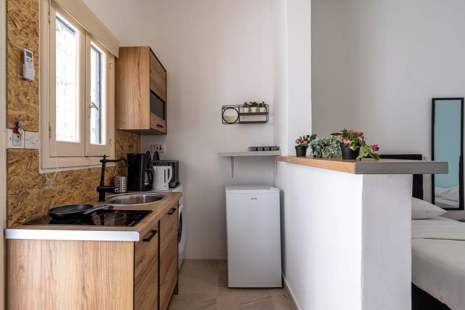 Studio, 2 Twin Beds, Kitchenette, City View | Private kitchenette | Coffee/tea maker, mini-fridge, stovetop, electric kettle