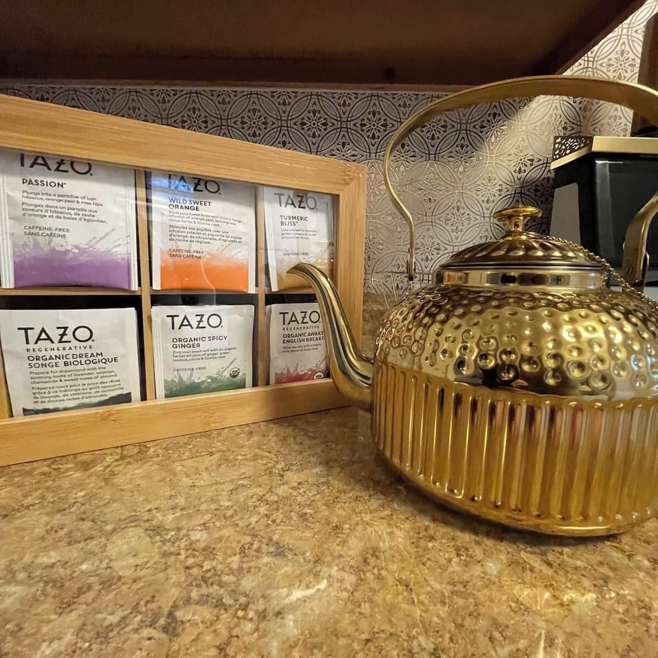 Complimentary tea and coffee