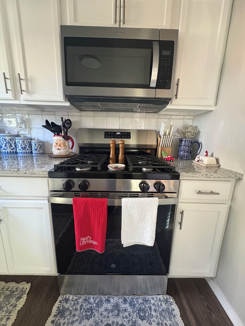 Gas stove and microwave