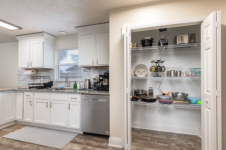 Pantry perfection meets kitchen flow — everything in reach, for effortless prep
