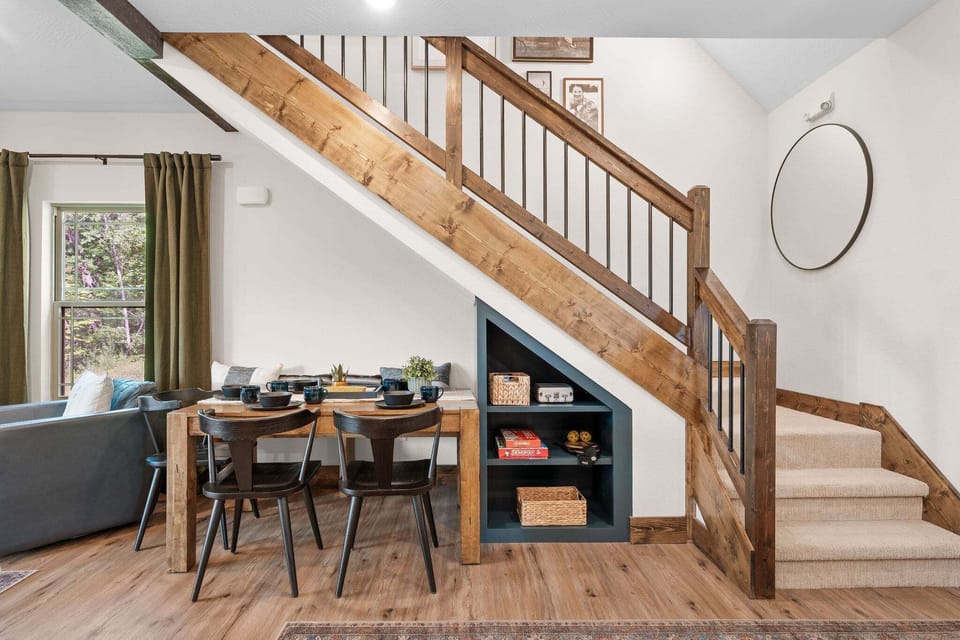 Stairs leading to the upper level
