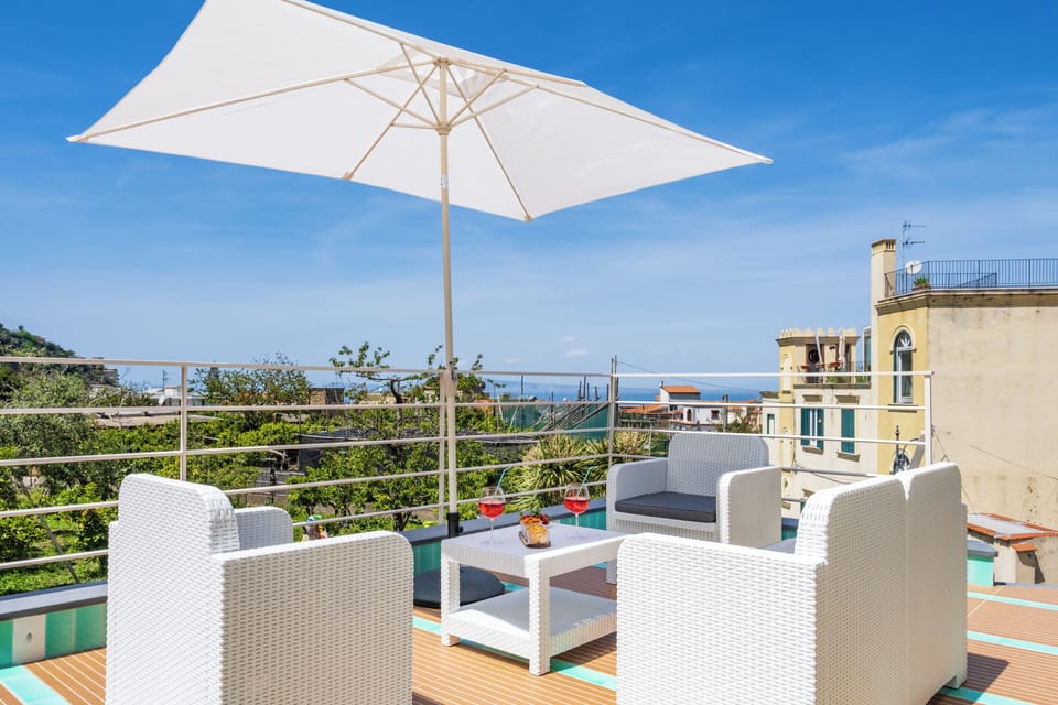 Exclusive Apartment, Partial Sea View | Terrace/patio