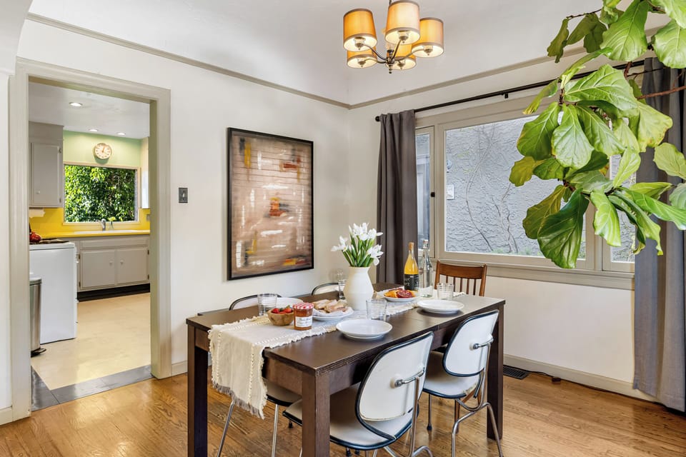 Indoor dining area.
