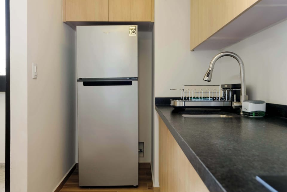 Fridge included