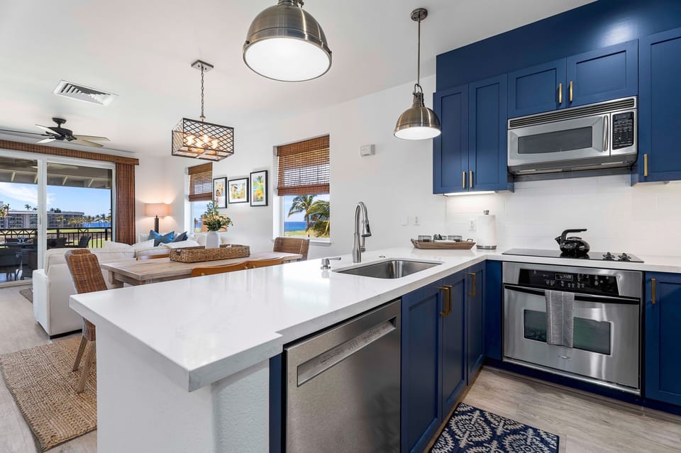 Condo, Multiple Beds, Lanai, Ocean View (Halii Kai 11D) | Private kitchen