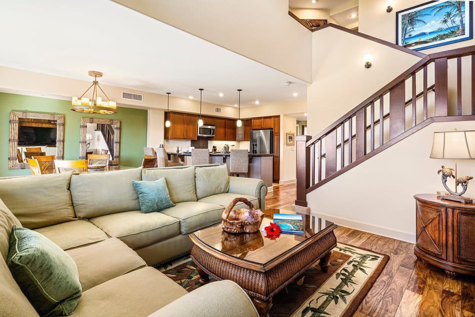 Townhome, Multiple Beds, Lanai, Ocean View (Halii Kai 8G) | Living area