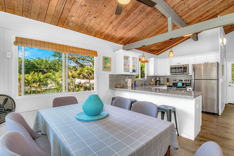 Relax and prep meals in this convenient space.