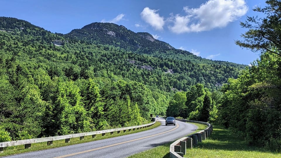 Cruise along the scenic Blue Ridge Parkway with unforgettable summertime views of Grandfather Mountain and the surrounding High Country landscape.