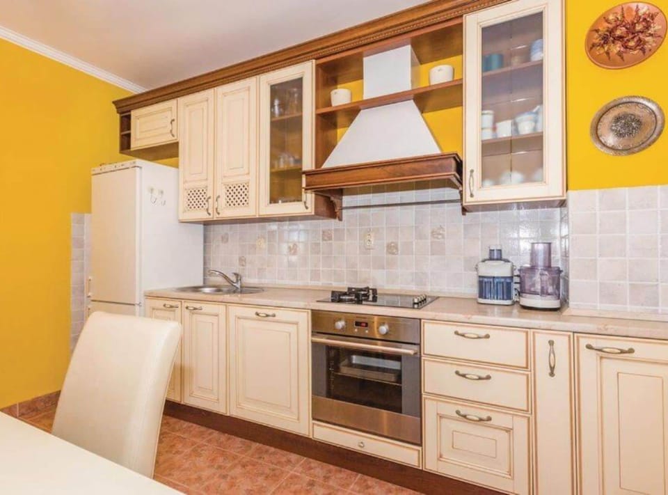 House (Holiday Home Marin AS with Pool) | Private kitchen | Fridge