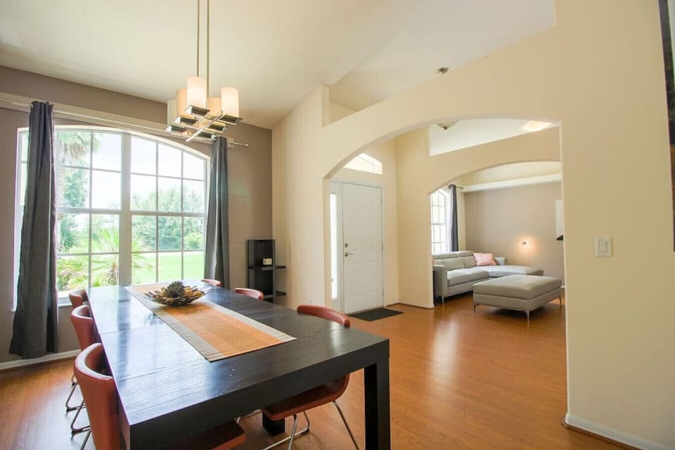 Dining table with seating for 6