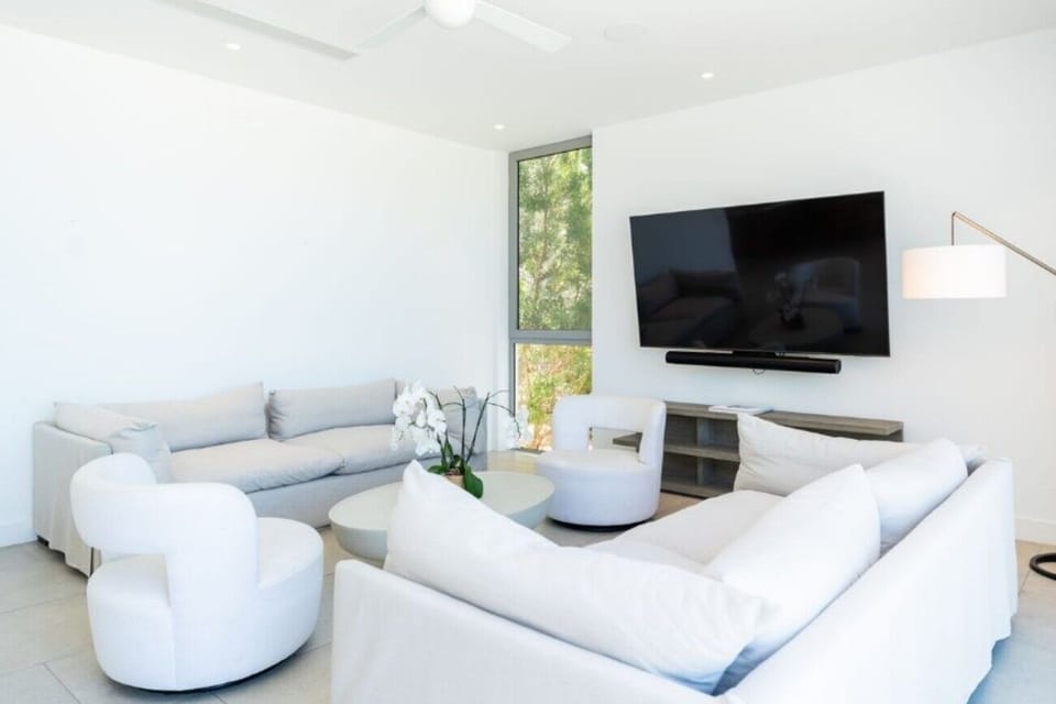 Settle in for movie nights on the oversized sectional.