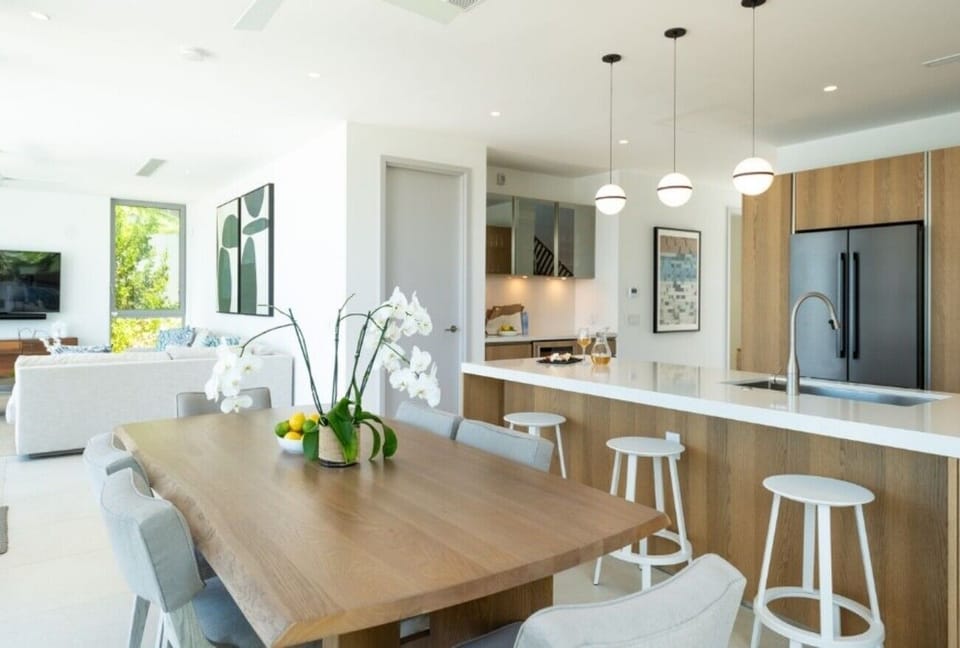 Entertain easily with open-plan dining and relaxed seating nearby.