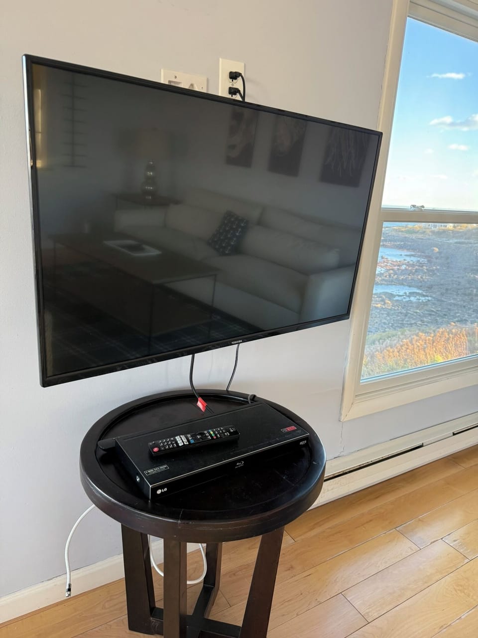 Smart TV in the living room. For use with your personal apps. No cable. 
