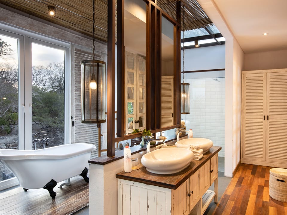 Ocean Front Mangrove Villa ( free watersport and trekking) | Bathroom | Separate tub and shower, eco-friendly toiletries, hair dryer, bathrobes