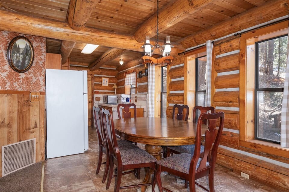 Dining open to kitchen