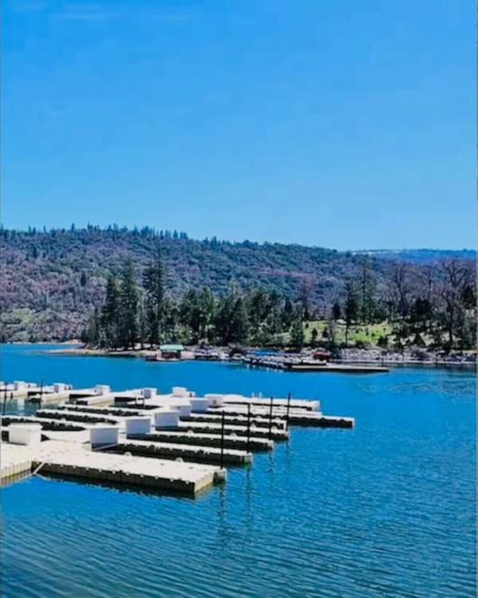 Boat slip on shared dock