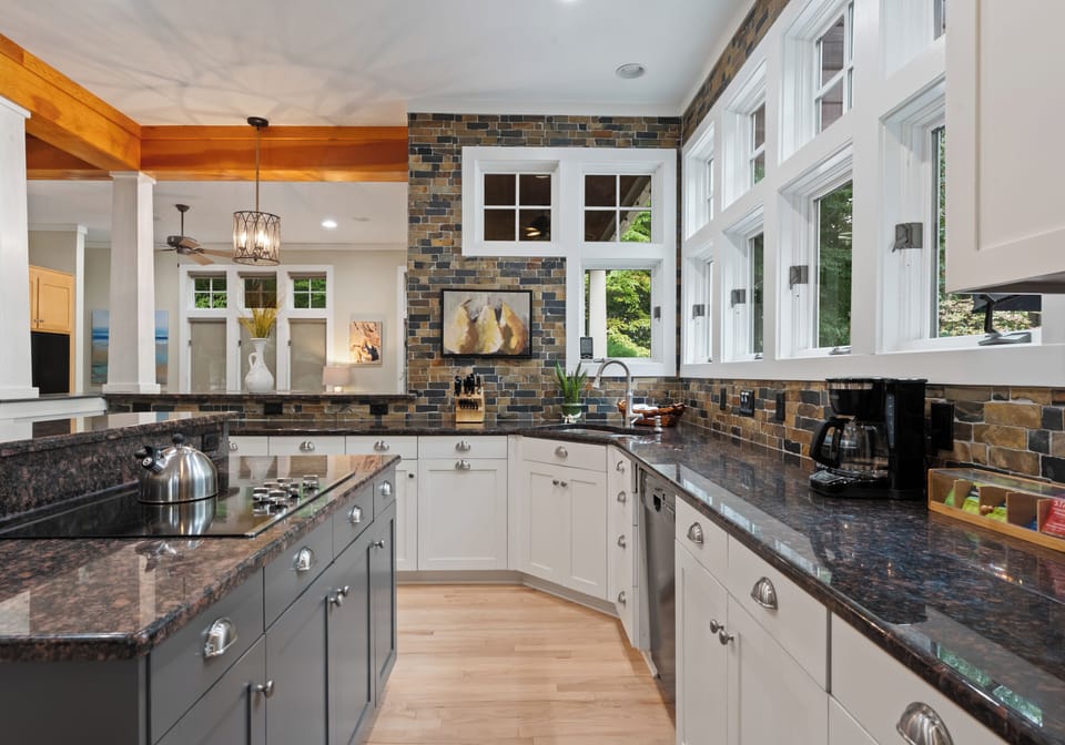 Fully stocked kitchen to prep all your group meals.