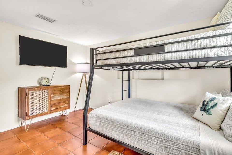 Bedroom 4 - Full over Queen Bunk Bed with luxury linens provided.