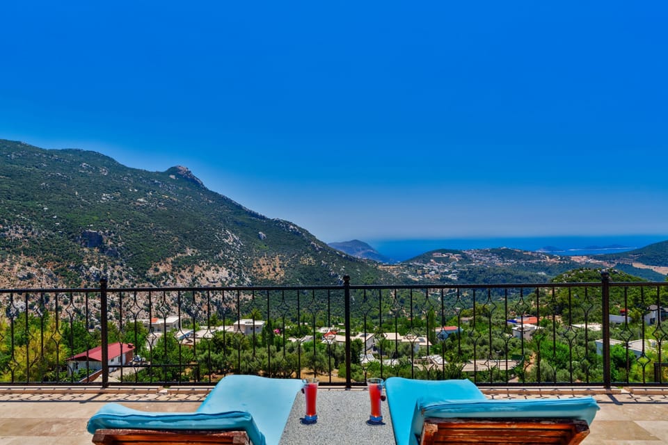 Pool with terrace and great view