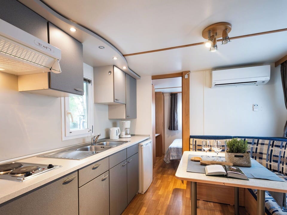 Furniture, Countertop, Wood Stain, Plumbing Fixture, Chair, Sink, Kitchen, Kitchen & Dining Room Table