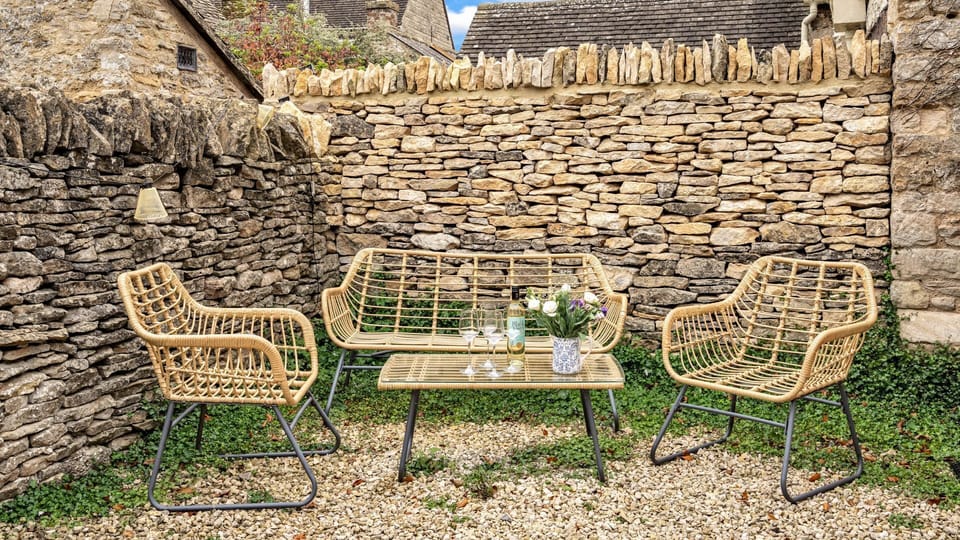 Behind Dotty's Cottage is a private courtyard garden where you can light the firepit and spend some time relaxing.