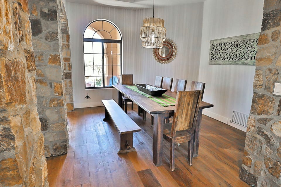 Formal dining area looking from kitchen