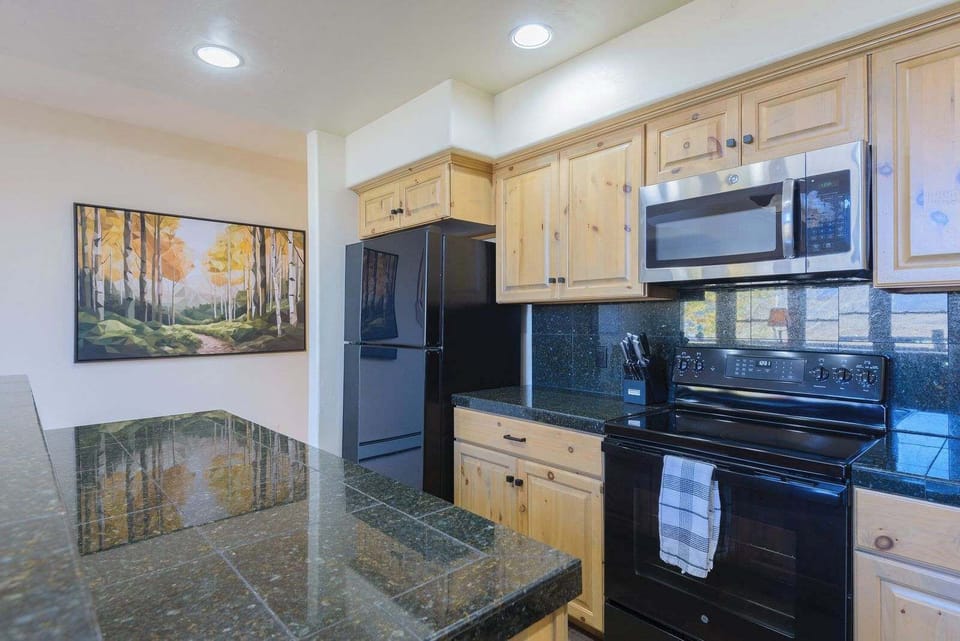 Fully stocked kitchen