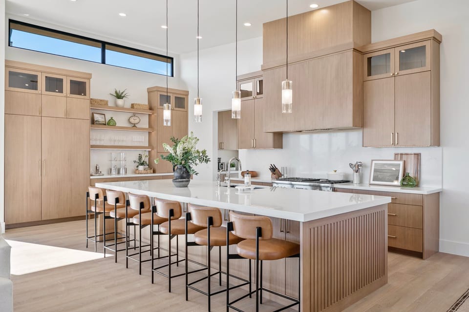 The well appointed chefs kitchen has just about everything you could possibly want including place settings for 16+, new cookware and upgraded kitchen amenities throughout