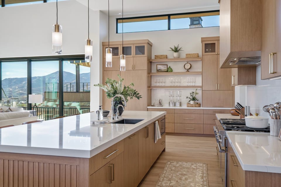 The well appointed chefs kitchen has just about everything you could possibly want including place settings for 16+, new cookware and upgraded kitchen amenities throughout
