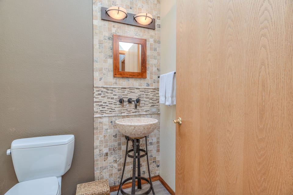 Upstairs half bath