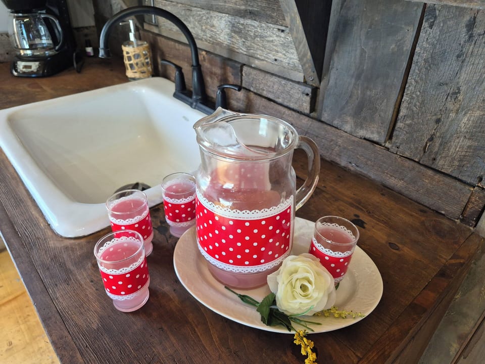 my favorite pitcher and glass set.