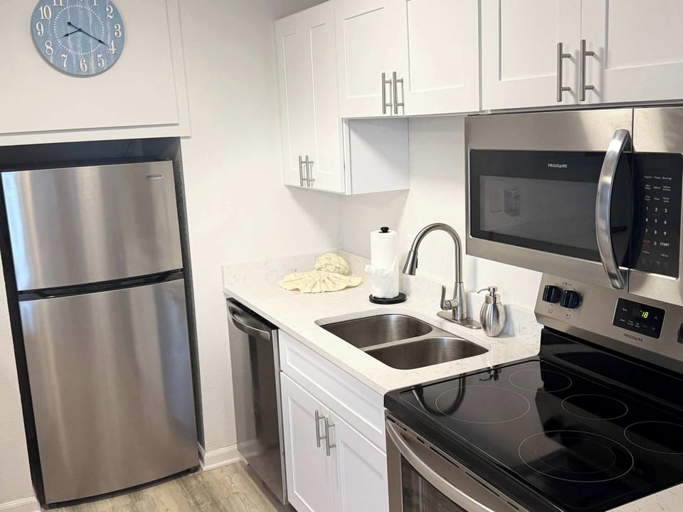 Fully stocked kitchen