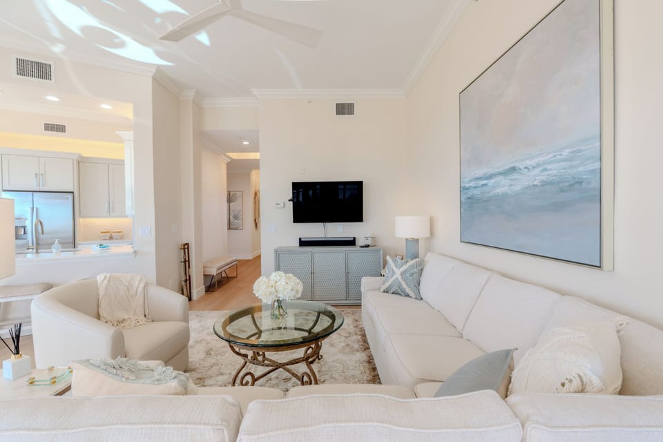 Modern Coastal living room.