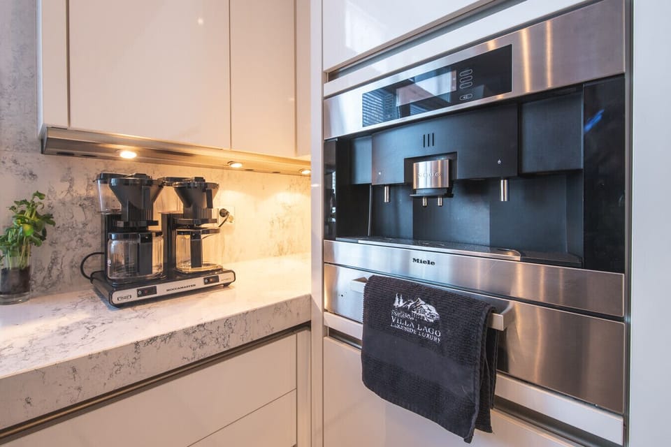 Enjoy your morning espresso or specialty coffee made with our professional-grade built-in coffee machine.