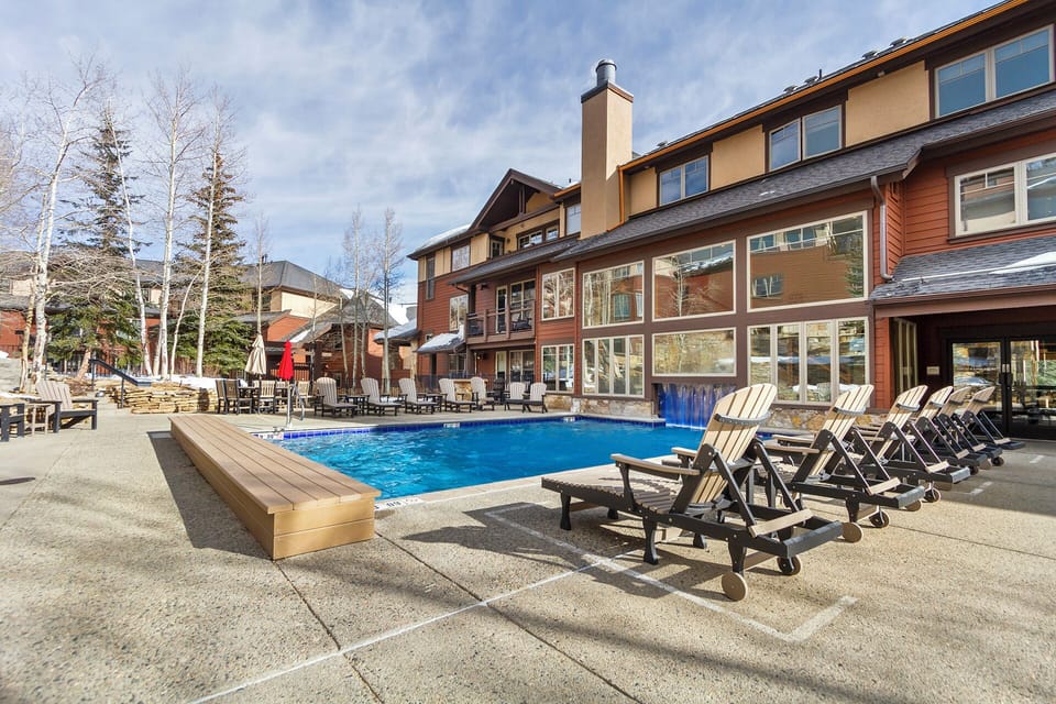 Outdoor heated pool