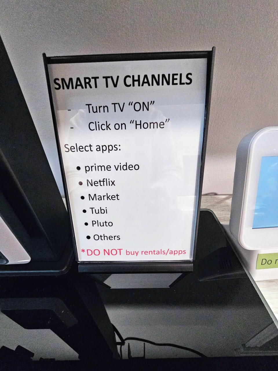 46" Smart TV w/ Prime, Netflix, Tubi, Market & more channels.