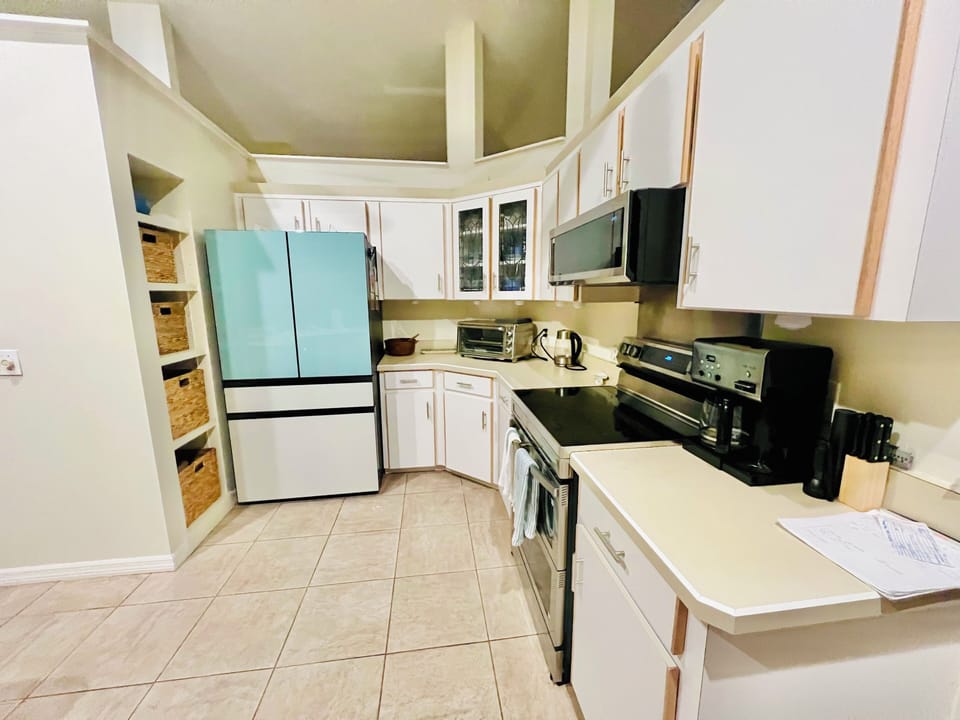 Fully stocked kitchen with all new appliances