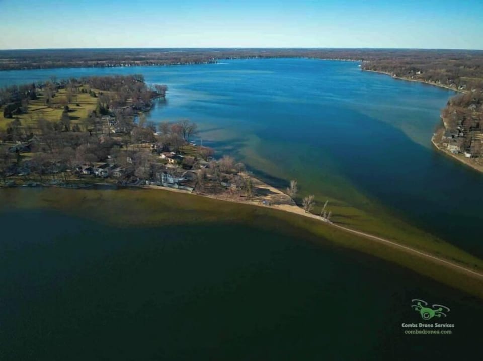 Drone image of the lake