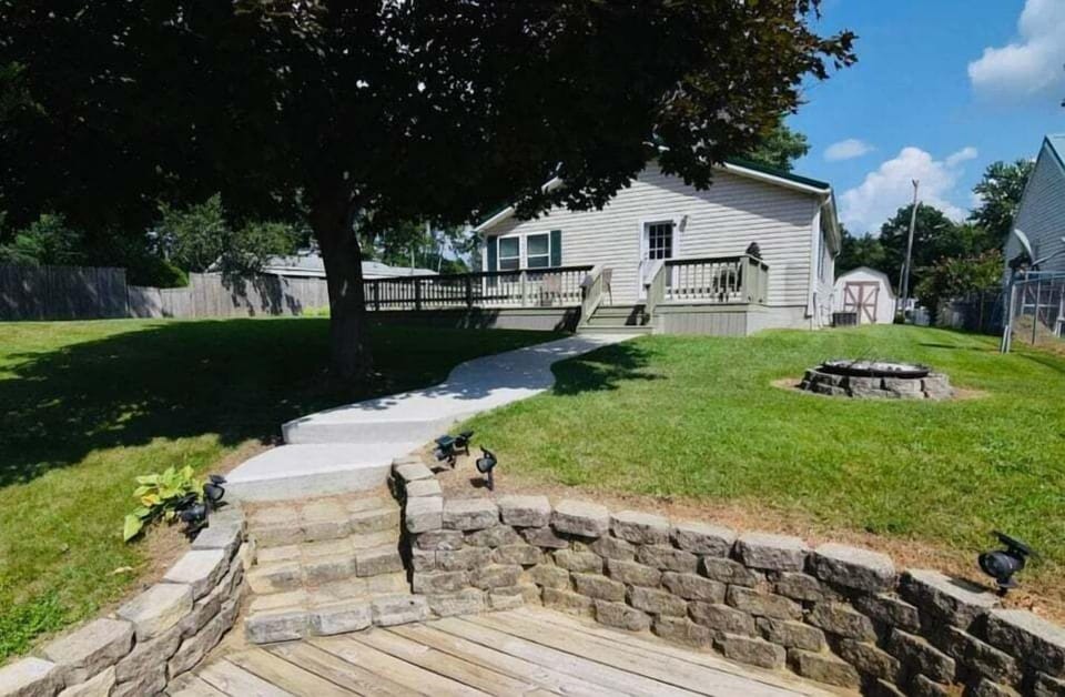 Nice area to have a bonfire and roast marshmallows!