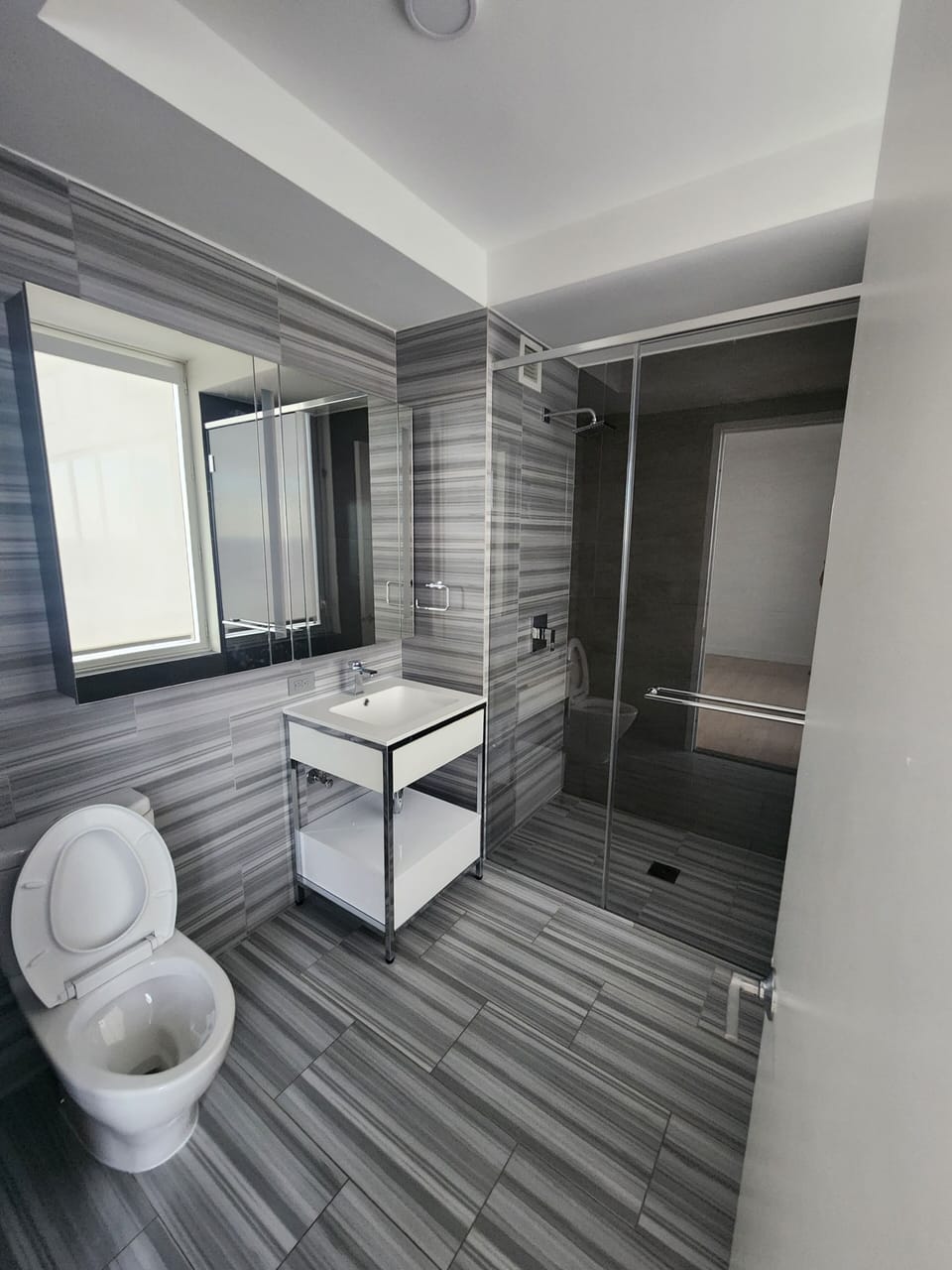 indoor, bathroom shower, shower, toilet, daytime