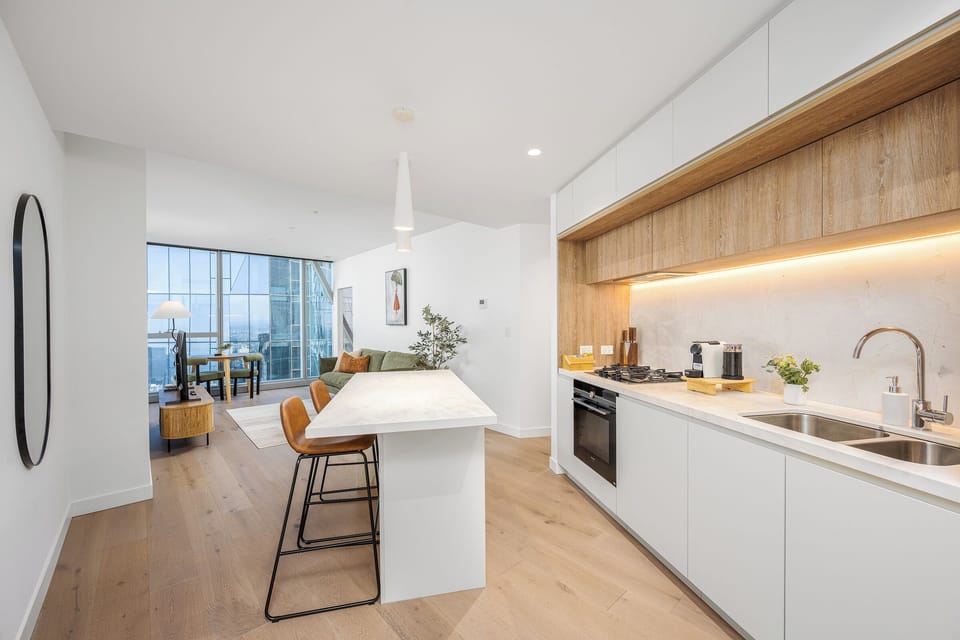 Modern open-plan design, perfect for gatherings
