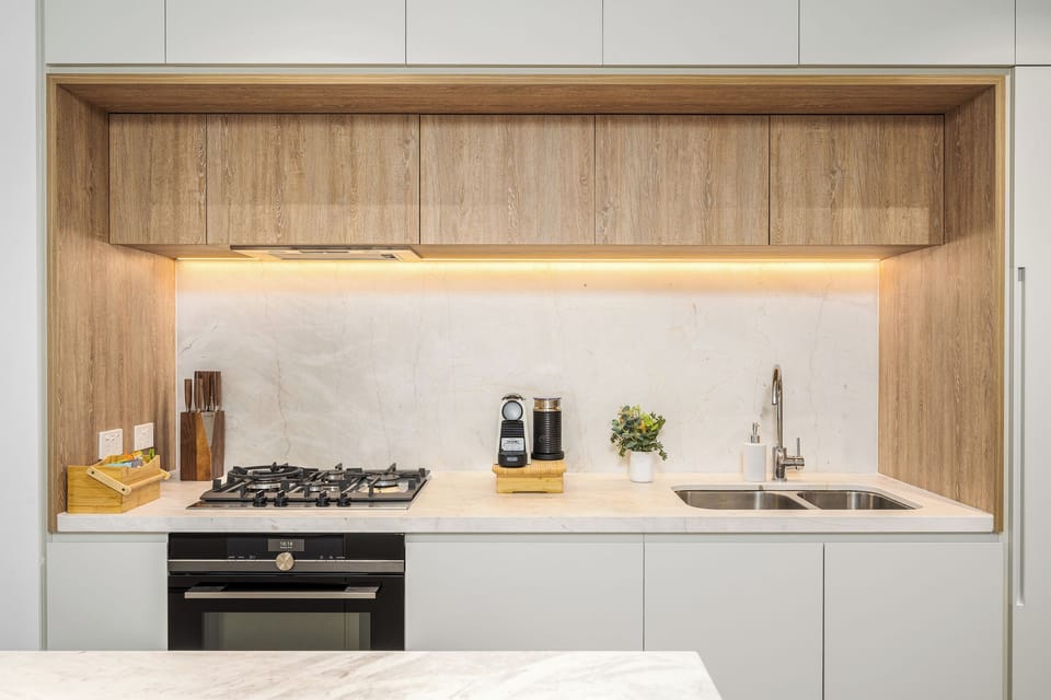 Fully equipped kitchen with quality appliances