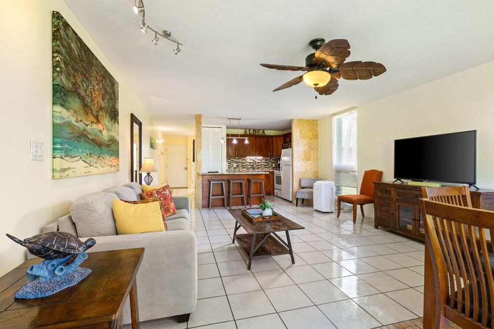 Spacious living-dining flow perfect for gathering.