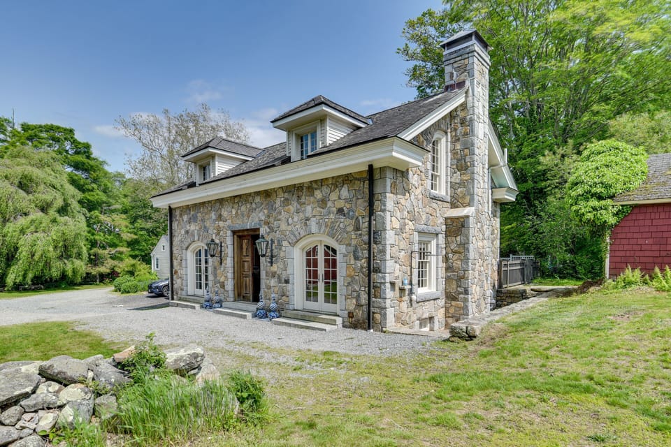 The Stone House's doors and windows were built by hand by local artisans.