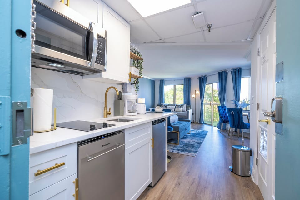 A fully equipped kitchen with everything you need.