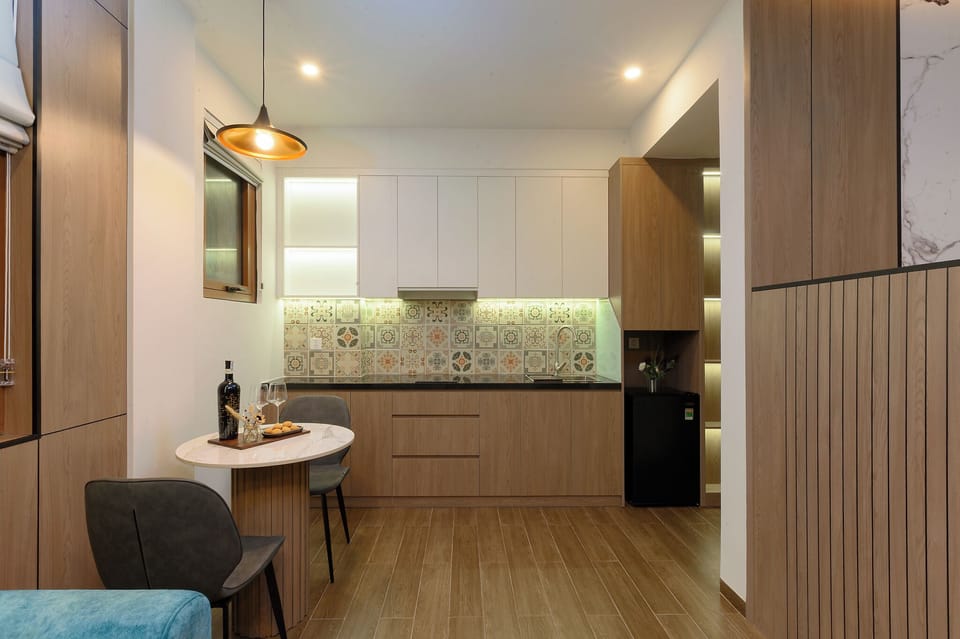 Executive Double Room | Private kitchen | Fridge