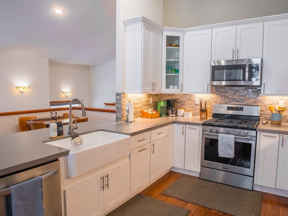 We all know the kitchen is the gathering place. So many late night, deep conversations around the counter.