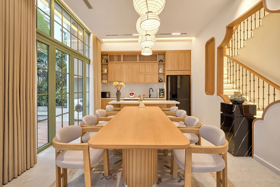 Deluxe Villa, 4 Bedrooms, Garden View | Private kitchen | Fridge, microwave, cookware/dishes/utensils